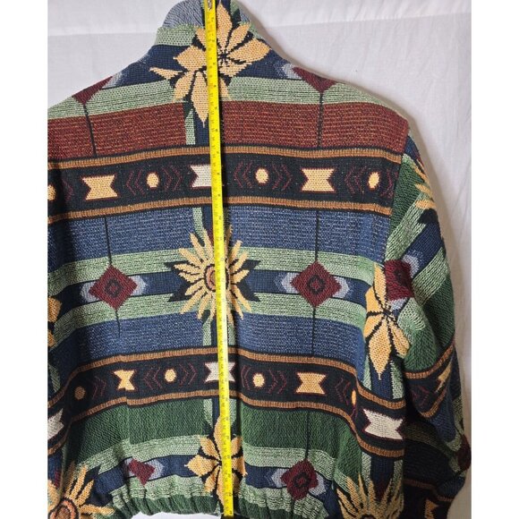 Vintage Painted Pony Southwest Aztec Tapestry Coat Size Small Women’s - Picture 13 of 15